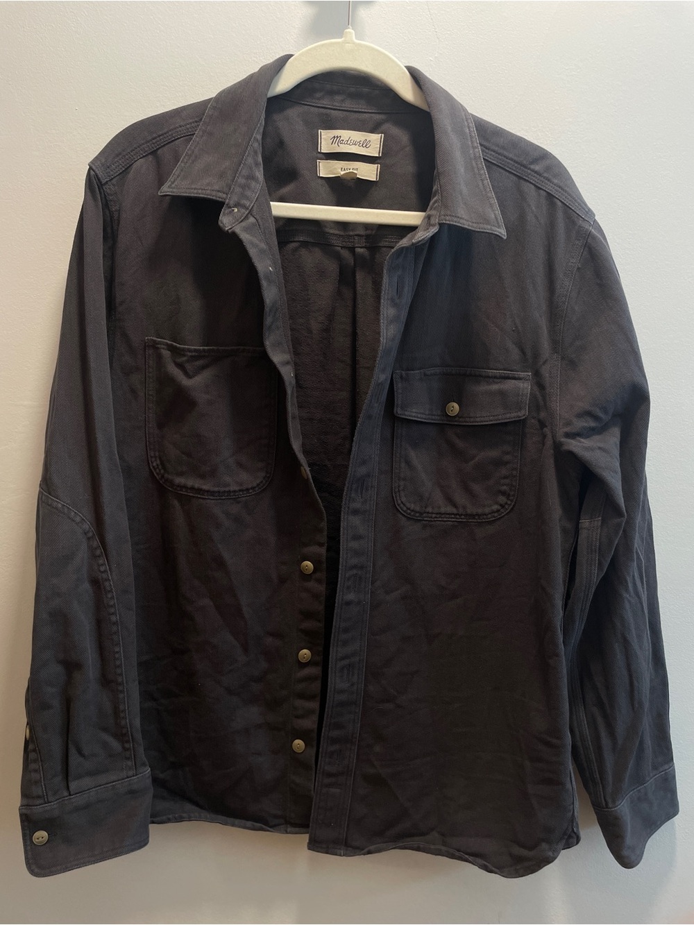 Madewell Men's Workshirt / Shacket - Dark Gray